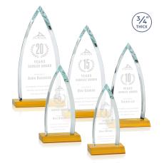 Valdes Amber Peaks Crystal Trophy - Crystal Trophies