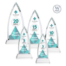 Valdes Full Color on Helton  Clear Crystal Trophy - Custom Trophies