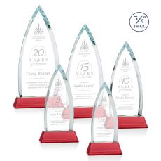 Valdes on Helton Red Peaks Crystal Trophy - Crystal Trophies