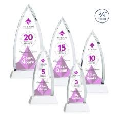 Valdes Full Color on Helton Fagan Crystal Trophy - Custom Trophies