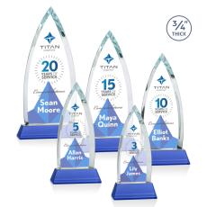 Valdes Full Color on Helton Blue Peaks Crystal Trophy - Custom Trophies