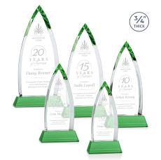 Valdes on Helton Green Crystal Trophy - Crystal Trophies