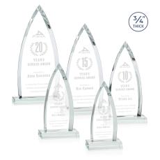 Valdes Clear Crystal Trophy - Crystal Trophies