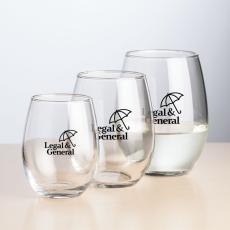 Street Stemless Wine - 9oz/15oz/21oz - Imprinted - Wine Glasses
