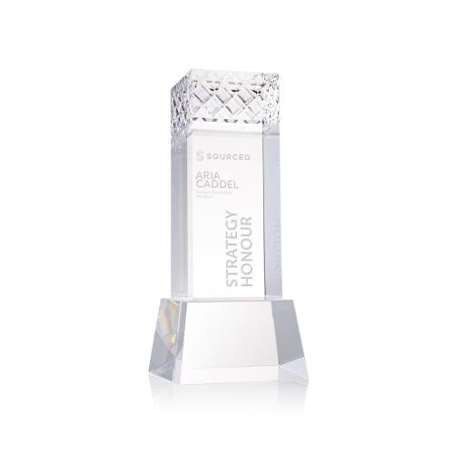 Awards and Plaques - Crystal Trophies - Velson on Base Clear Towers Crystal Trophy