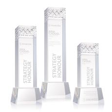 Velson on Base Clear Towers Crystal Trophy - Crystal Trophies