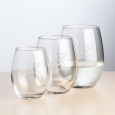 Street Stemless Wine - 9oz/15oz/21oz - Deep Etch - Wine Glasses