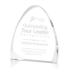 Blevins Peak Peaks Crystal Trophy - Crystal Trophies