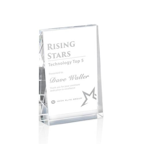 Awards and Plaques - Crystal Trophies - Plaque Rectangle Crystal Trophy