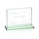 Roach Jade (Horiz) Rectangle Glass Trophy