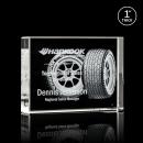 Schuster 3D Rectangle Crystal Trophy