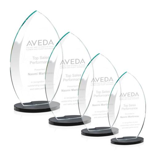 Vernon Black Crystal Trophy TFYAWS671K Awards and Plaques