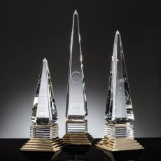 Peoples Obelisk Crystal Trophy - Crystal Trophies