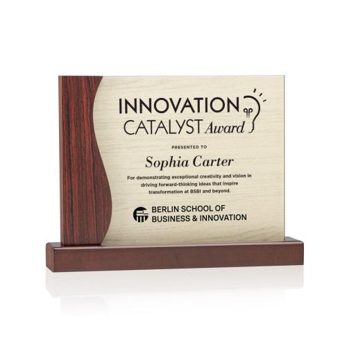 Awards and Plaques - Glass Trophies - Hartwell Rectangle Glass Trophy