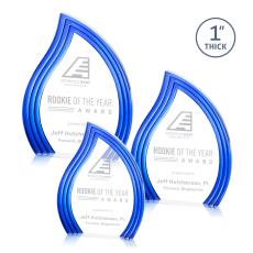 Pettit Schneider Blue Flame Acrylic Trophy - Employee Awards