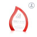 Pettit Schneider Red Flame Acrylic Trophy