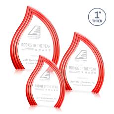 Pettit Schneider Red Flame Acrylic Trophy - Acrylic Trophies