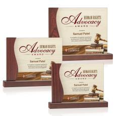 Hartwell Full Color Rectangle Glass Trophy - Eco-Friendly Trophies