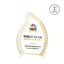 Pettit Full Color Gold Flame Acrylic Trophy