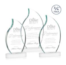 Summers on Alberton Base Fagan Flame Crystal Trophy - Crystal Trophies