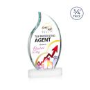 Summers Full Color on Alberton Base Fagan Flame Crystal Trophy