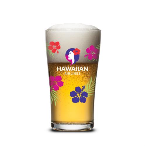 Custom Barware Glasses - Beer Glasses - Barber Beer Glass - Full Color