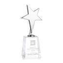 Spicer Chrome Star on Medium Crystal Base - Clear