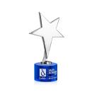Spicer Chrome Star on Round Base - Blue