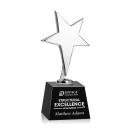 Spicer Chrome Star on Small Crystal Base - Black