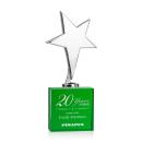 Spicer Chrome Star on Woodlawn Base - Green