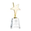 Spicer Gold Star on Medium Crystal Base - Clear