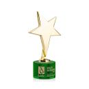 Spicer Gold Star on Round Base - Green