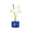 Spicer Gold Star on Round Base - Blue