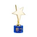 Spicer Gold Star on Round Base - Blue