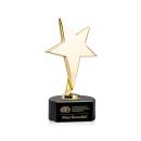 Spicer Gold Star on Half Round Base - Black