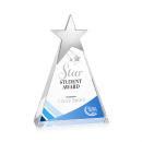 Hinkle Chrome Star Full Color Pyramid Crystal Trophy
