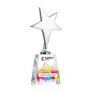 Spicer Chrome Star Full Color on Medium Crystal Base Clear Metal Trophy