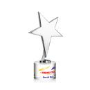 Spicer Chrome Star Full Color on Round Base Clear Metal Trophy