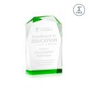 Donvale Green Polygon Crystal Trophy