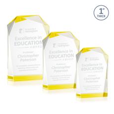 Donvale Gold Unique Crystal Trophy - Crystal Trophies