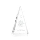 Helston Clear Pyramid Crystal Trophy