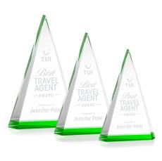 Helston Green Pyramid Crystal Trophy - Crystal Trophies