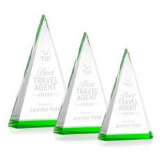 Helston Green Pyramid Crystal Trophy - Crystal Trophies