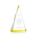 Helston Gold Pyramid Crystal Trophy