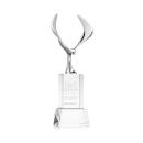 Maverick Eagle on Belcroft Base Clear Animals Crystal Trophy