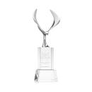 Maverick Eagle on Belcroft Base Clear Animals Crystal Trophy