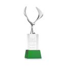 Maverick Eagle on Belcroft Base Green Animals Crystal Trophy