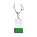 Maverick Eagle on Belcroft Base Green Animals Crystal Trophy