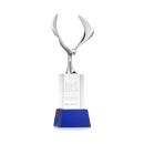 Maverick Eagle on Belcroft Base Blue Animals Crystal Trophy