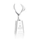 Maverick Eagle on Chandler Base Clear Animals Crystal Trophy